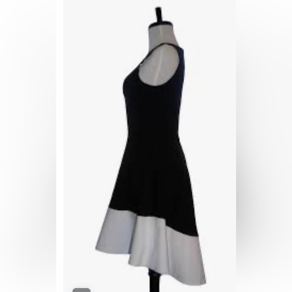 NWT Black Halo Size 12 Reese Dress in Black & Coconut - Picture 4 of 8